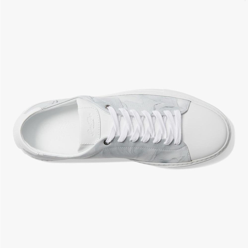 The Good Man Brand Leather White and Gray Men's Marbled Sneakers- NWOT, size 10 - Picture 6 of 7